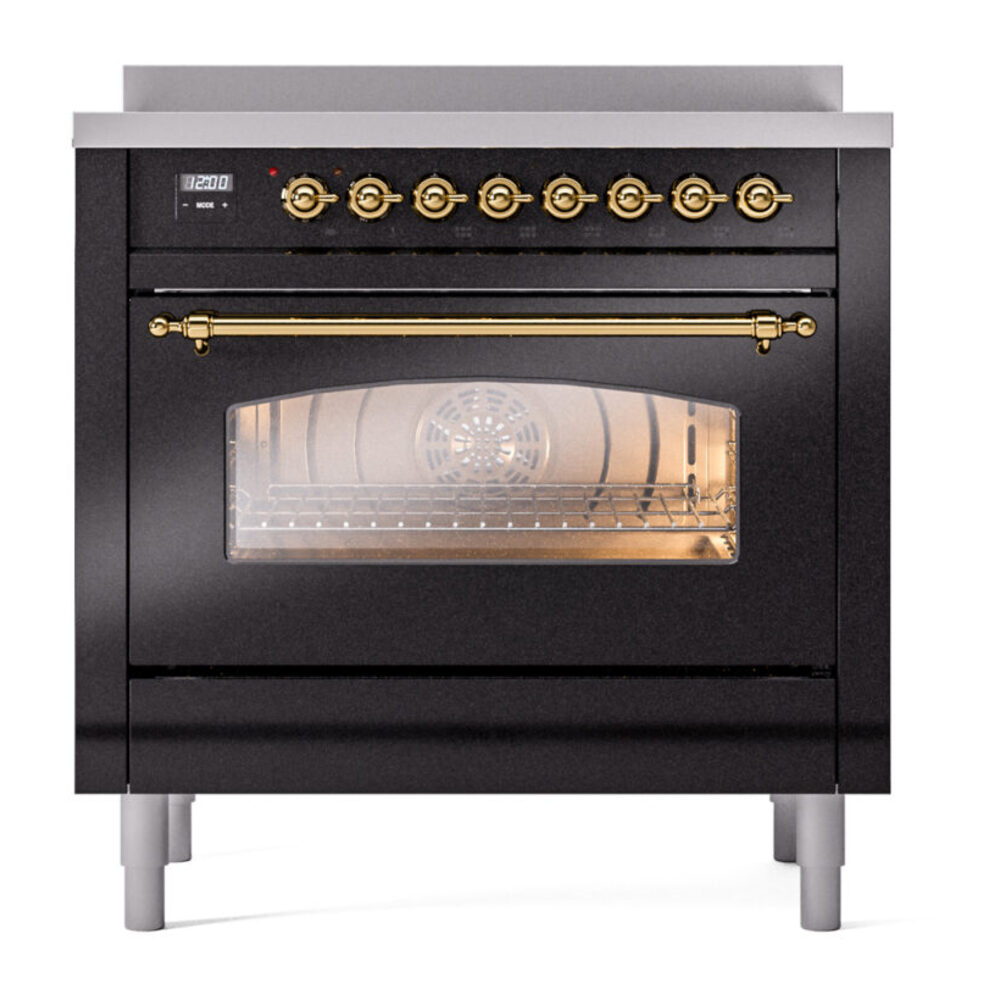 ILVE UPI366NMPBKG Nostalgie II 36" Induction Range, front view