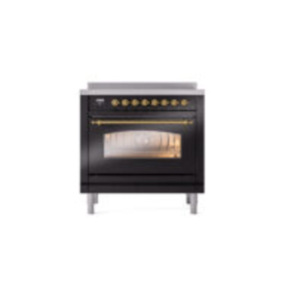 ILVE UPI366NMPBKG Nostalgie II 36" Induction Range, front view