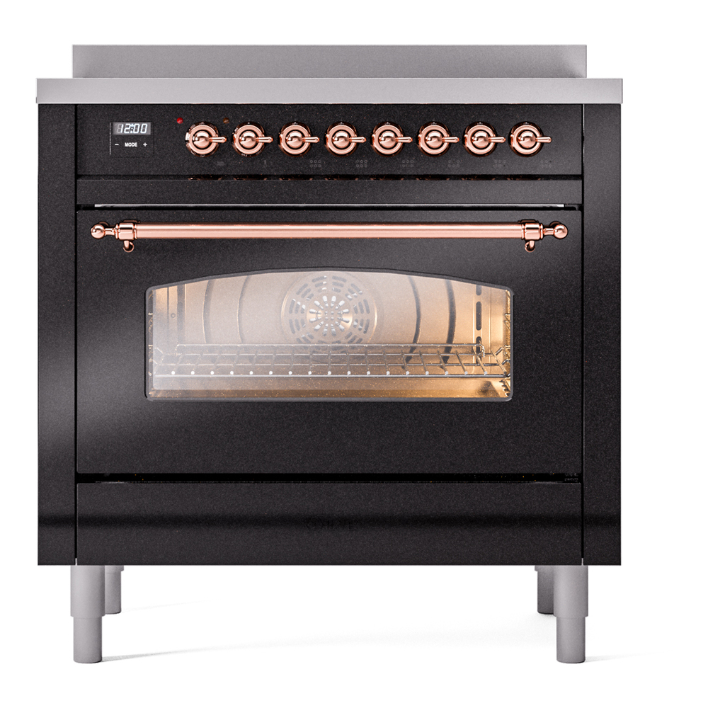 ILVE UPI366NMPBKP Nostalgie II 36" Induction Range, front view