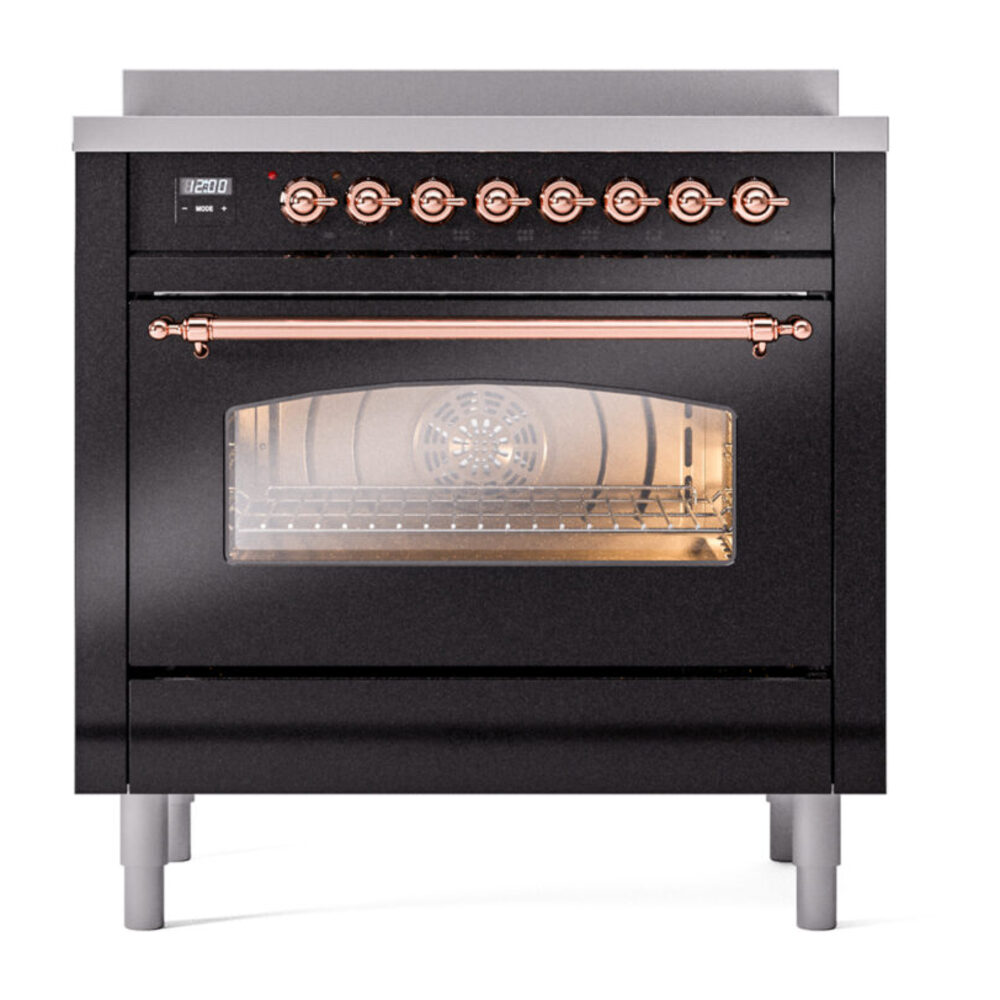 ILVE UPI366NMPBKP Nostalgie II 36" Induction Range, front view