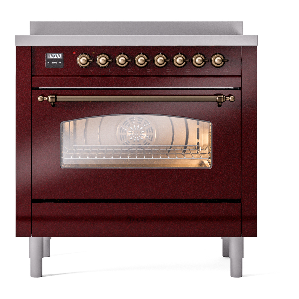 ILVE UPI366NMPBUB Nostalgie II 36" Induction Range, front view