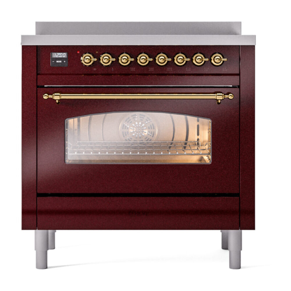 ILVE UPI366NMPBUG Nostalgie II 36" Induction Range, front view