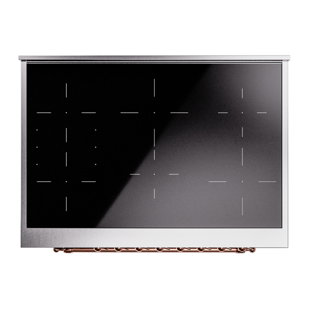 ILVE UPI366NMPEGP Nostalgie II 36" Induction Range, top view