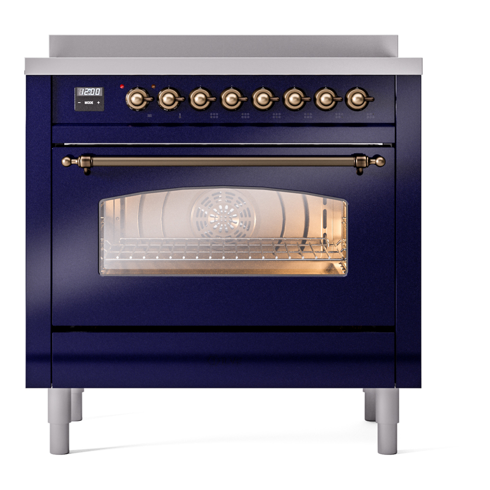 ILVE UPI366NMPMBB Nostalgie II 36" Induction Range, front view