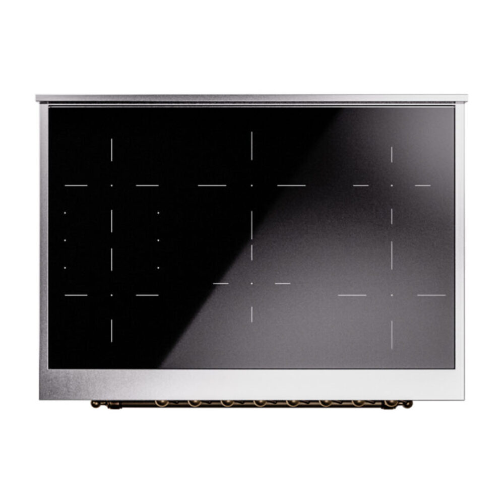 ILVE UPI366NMPMBB Nostalgie II 36" Induction Range, top view