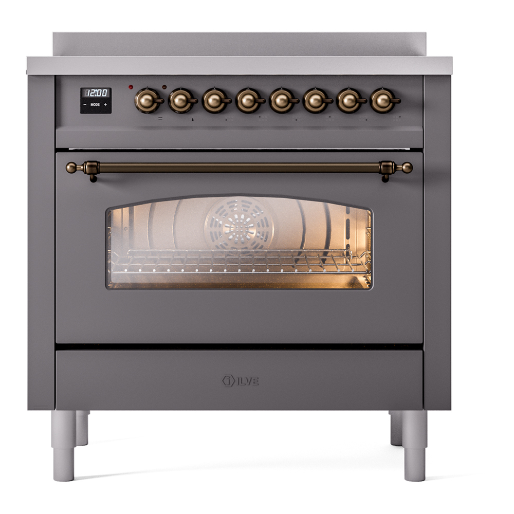 ILVE UPI366NMPMGB Nostalgie II 36" Induction Range, front view