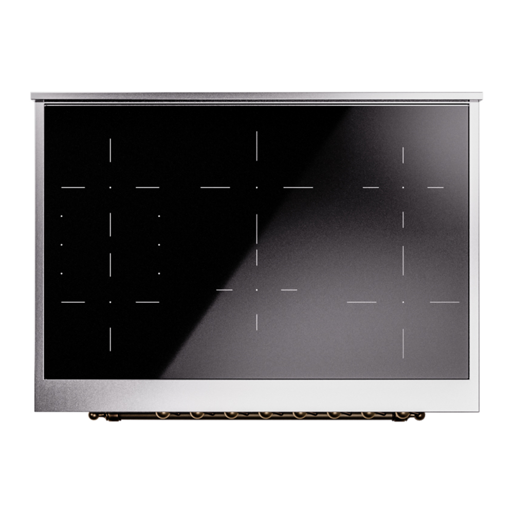 ILVE UPI366NMPMGB Nostalgie II 36" Induction Range, top view