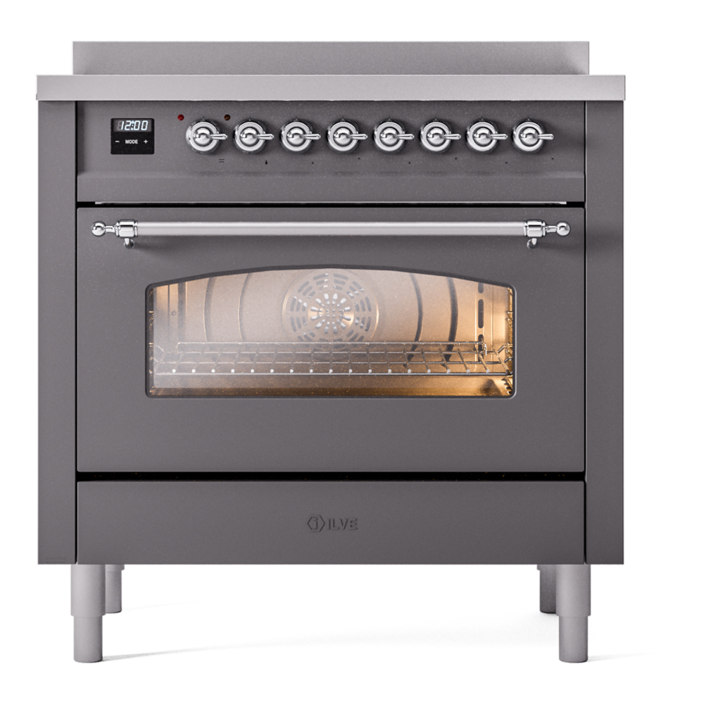ILVE UPI366NMPMGC Nostalgie II 36" Induction Range, front view
