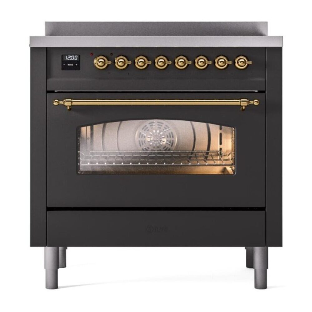 ILVE UPI366NMPMGG Nostalgie II 36 inch Induction Range with 6