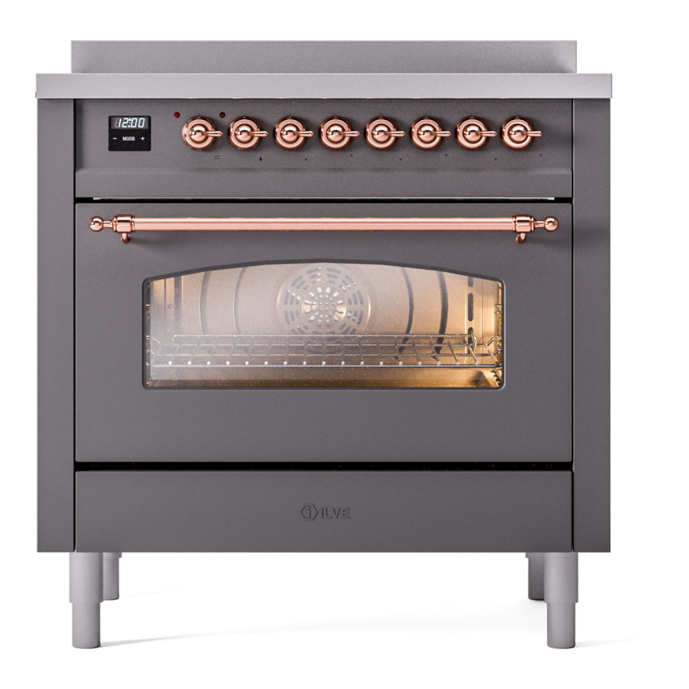 ILVE UPI366NMPMGP Nostalgie II 36" Induction Range, front view