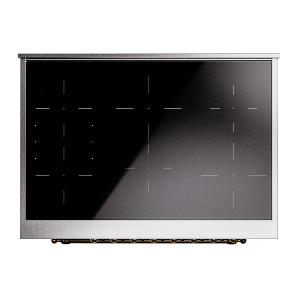 ILVE UPI366NMPRAB Nostalgie II 36" Induction Range, top view