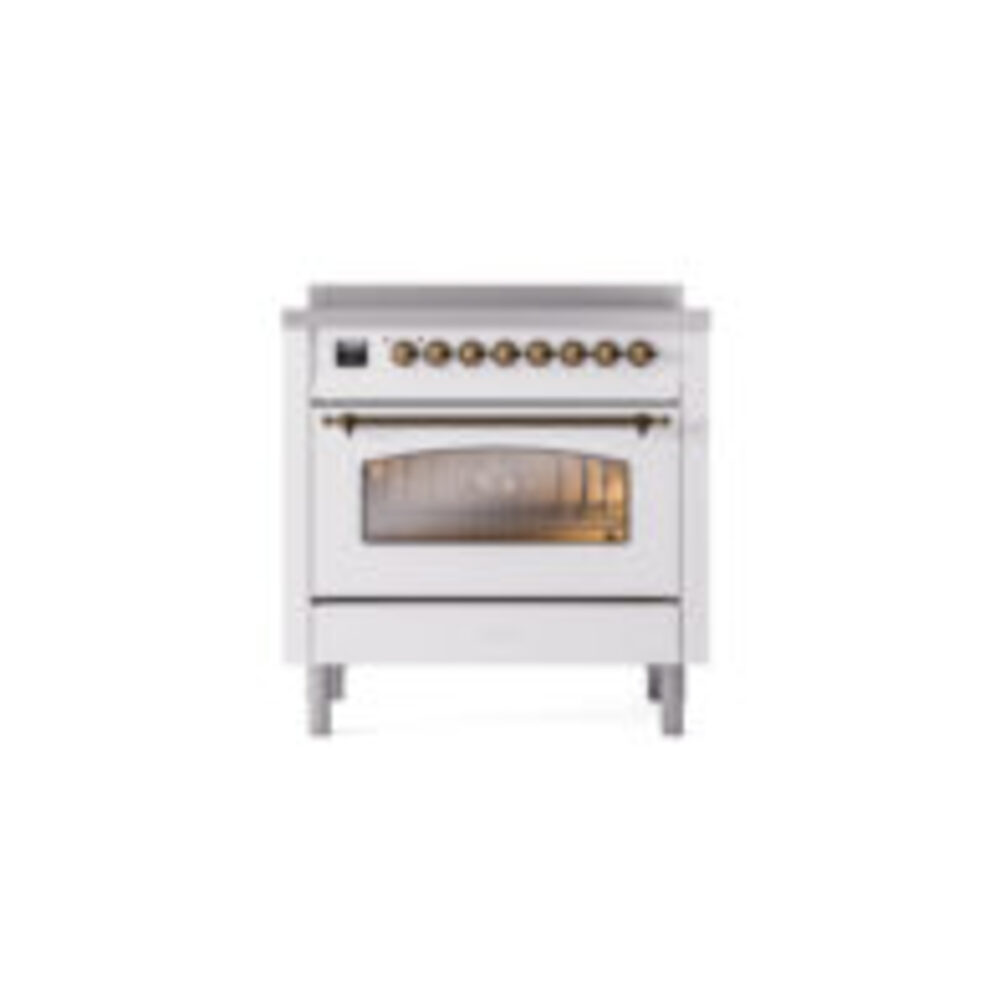 ILVE UPI366NMPWHB Nostalgie II 36" Induction Range, front view