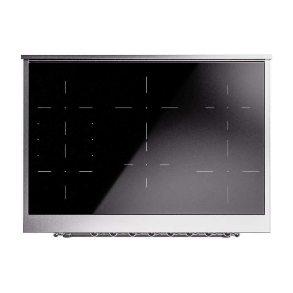 ILVE UPI366NMPWHC Nostalgie II 36" Induction Range, top view