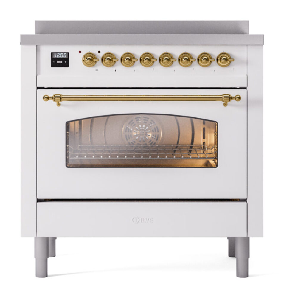 ILVE UPI366NMPWHG Nostalgie II 36" Induction Range, front view