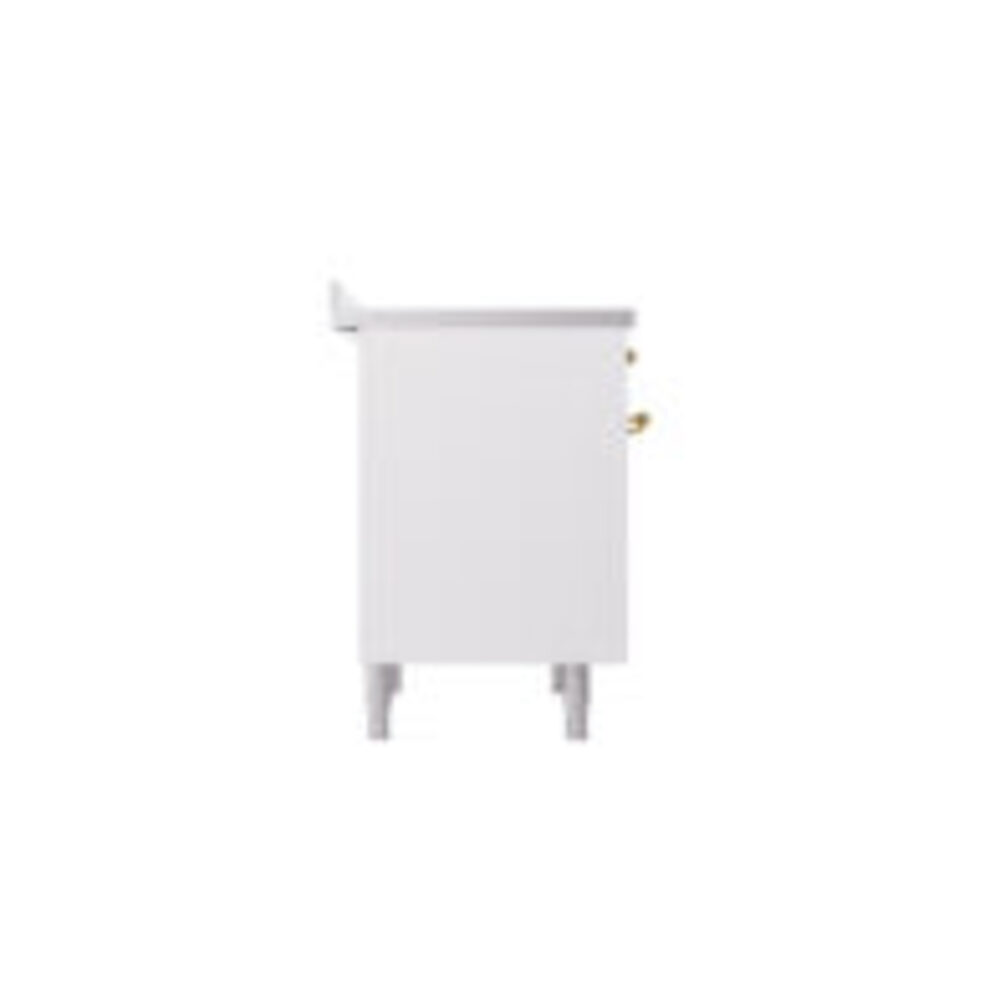 ILVE UPI366NMPWHG Nostalgie II 36" Induction Range, left side view