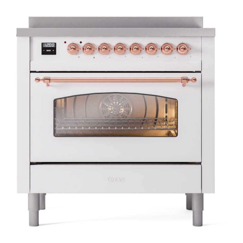 ILVE UPI366NMPWHP Nostalgie II 36" Induction Range, front view
