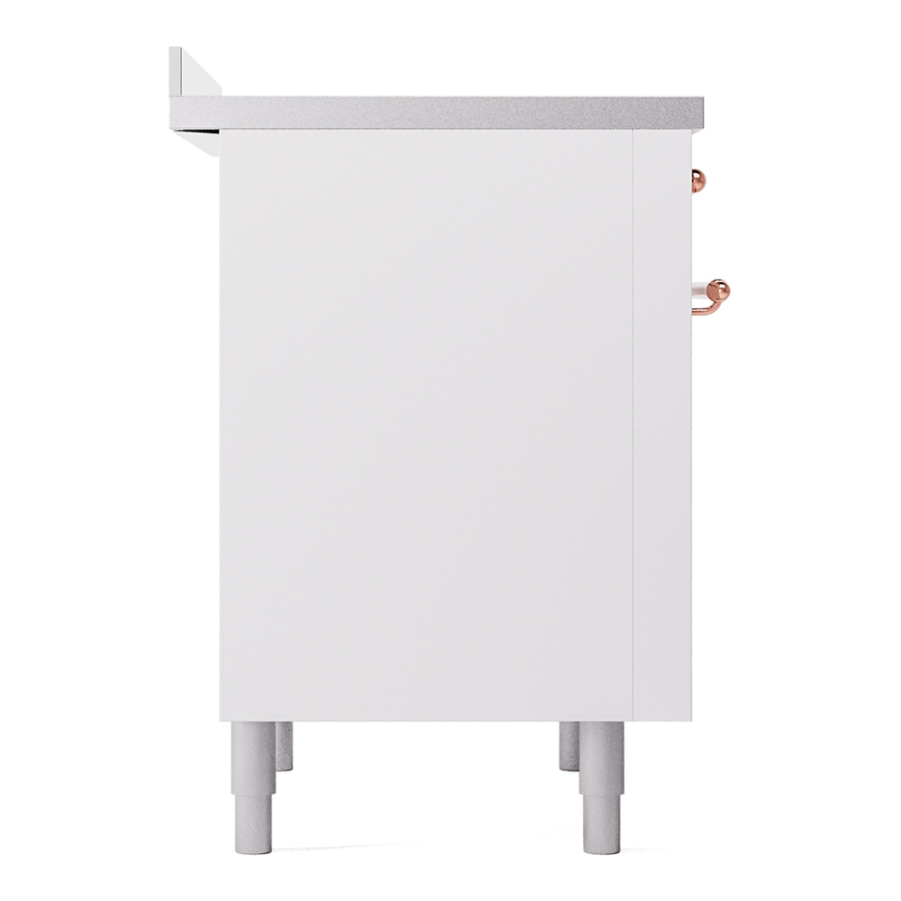 ILVE UPI366NMPWHP Nostalgie II 36 inch Induction Range with 6 Elements (Triple Glass Door, White, Copper) 10 ILVE UPI366NMPWHP Nostalgie II 36" Induction Range, left side view