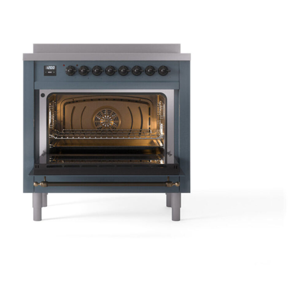 ILVE_UPI366QNMPBGB_Nostalgie_II_oven_door_opened