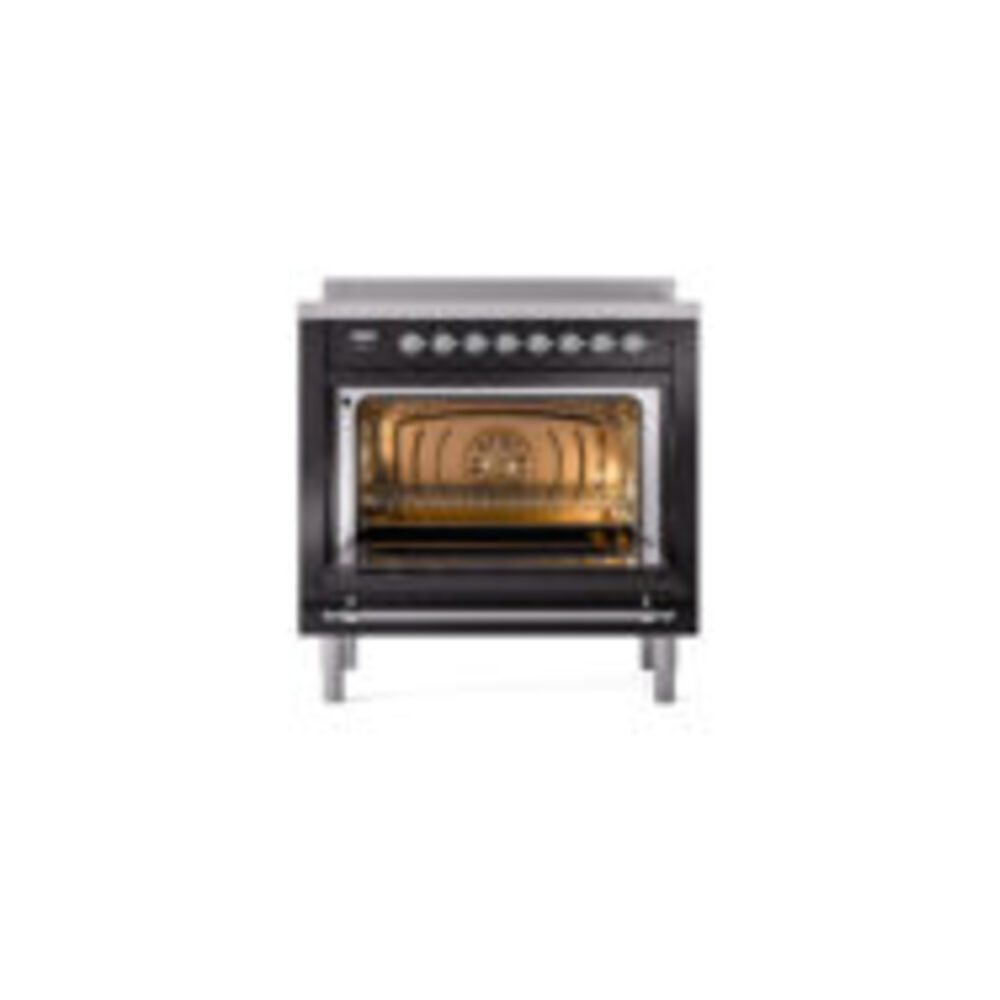 ILVE_UPI366QNMPBKC_Nostalgie_II_oven_door_opened