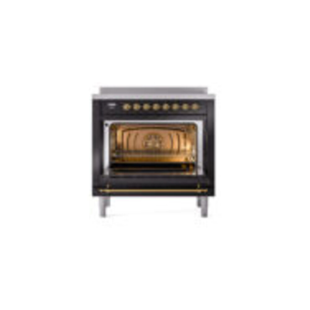 ILVE_UPI366QNMPBKG_Nostalgie_II_oven_door_opened