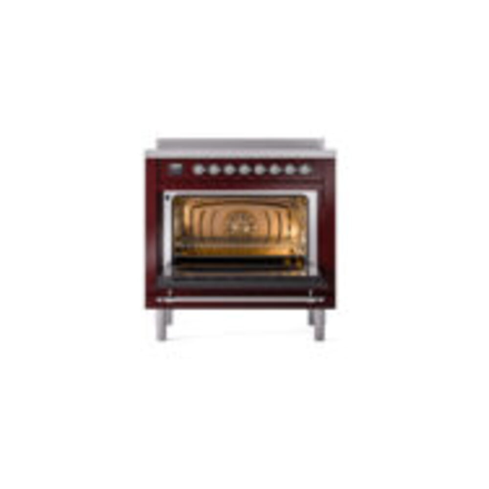 ILVE_UPI366QNMPBUC_Nostalgie_II_oven_door_opened