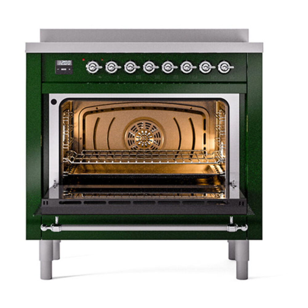 ILVE_UPI366QNMPEGC_Nostalgie_II_oven_door_opened