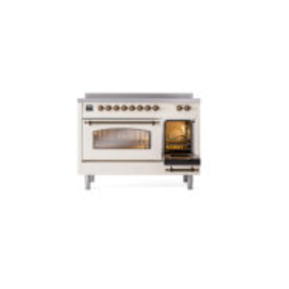 ILVE_UPI486NMPAWB_Nostalgie_II_30"_Dual_Fuel_Range_side_oven_door_opened