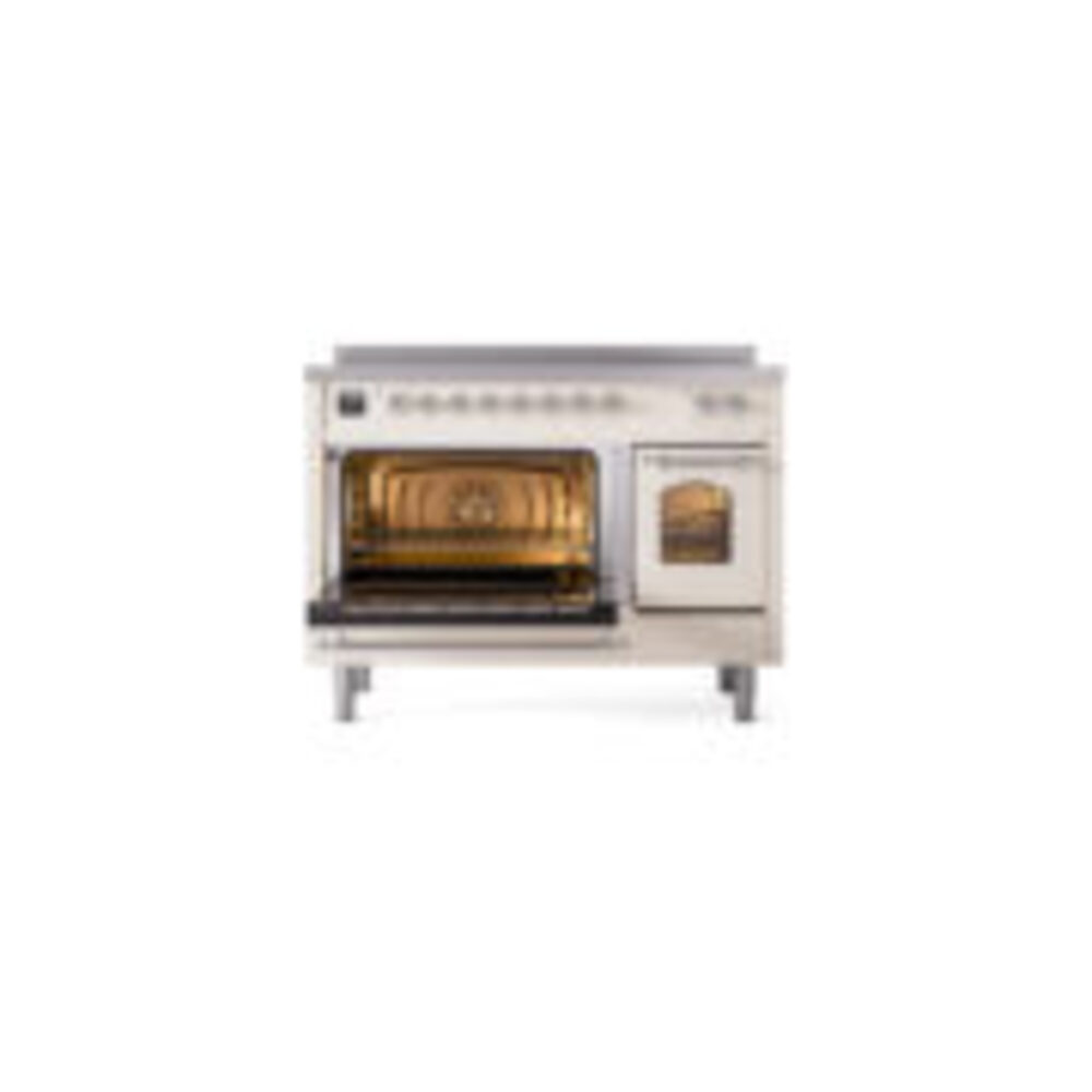 ILVE_UPI486NMPAWC_Nostalgie_II_30"_Dual_Fuel_Range_main_oven_door_opened