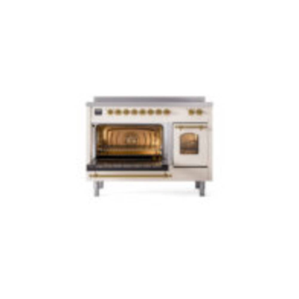 ILVE_UPI486NMPAWG_Nostalgie_II_30"_Dual_Fuel_Range_main_oven_door_opened