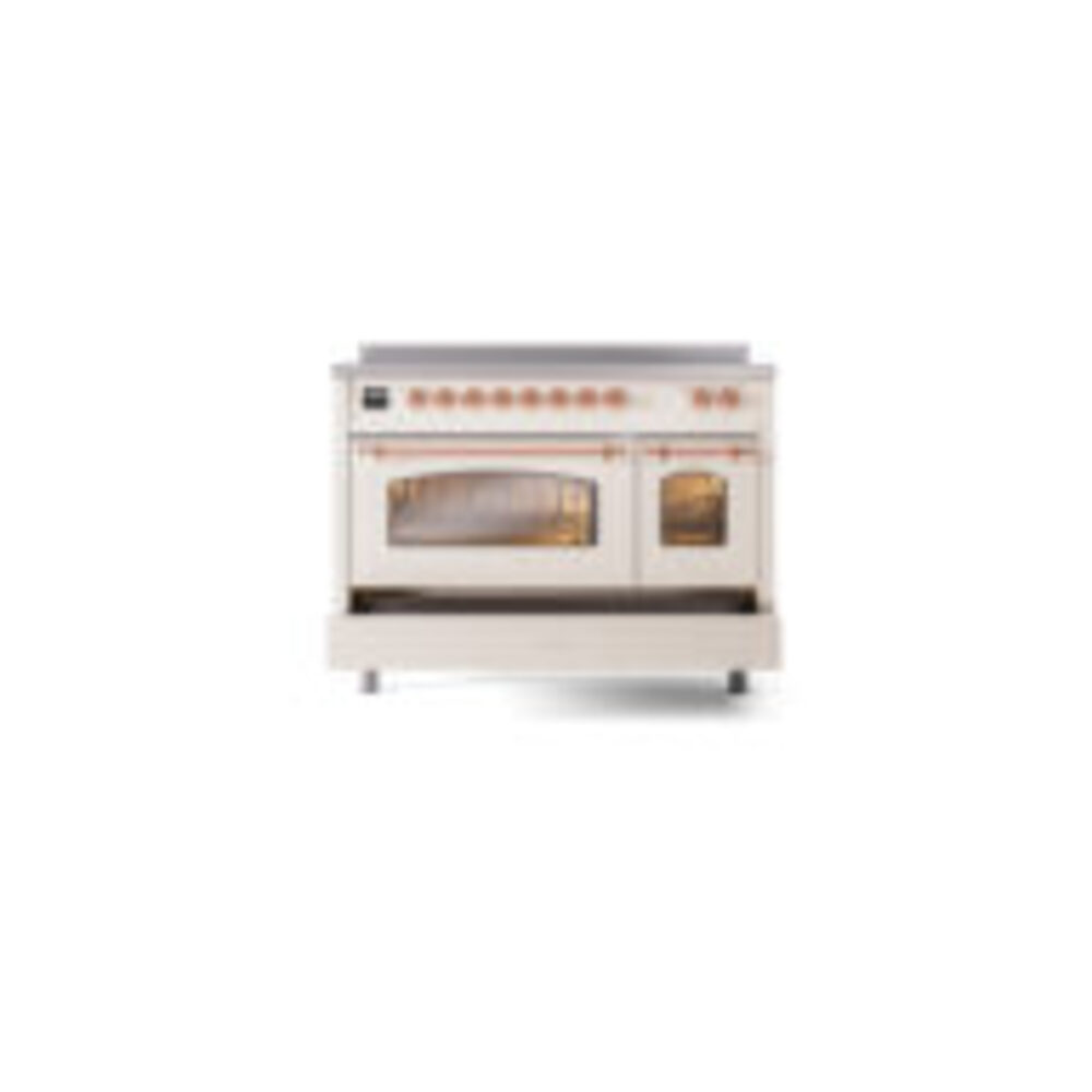 ILVE_UPI486NMPAWP_Nostalgie_II_30"_Dual_Fuel_Range_drawer_opened