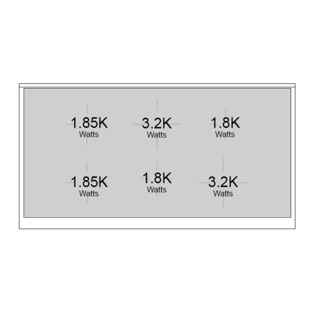 ILVE UPI486NMPBGC Nostalgie II 48 inch Induction Range with 6 Elements (Triple Glass Door, Blue Grey, Chrome) 14 Burner-Configuration