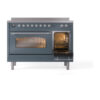 ILVE_UPI486NMPBGC_Nostalgie_II_30"_Dual_Fuel_Range_side_oven_door_opened