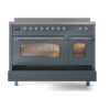 ILVE_UPI486NMPBGC_Nostalgie_II_30"_Dual_Fuel_Range_drawer_opened