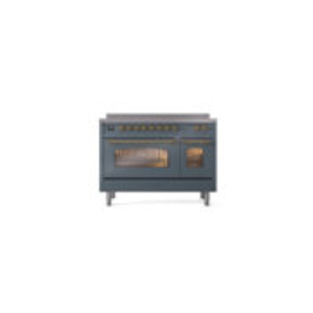 ILVE_UPI486NMPBGG_Nostalgie_II_48"_Dual_Fuel_Range_front_view