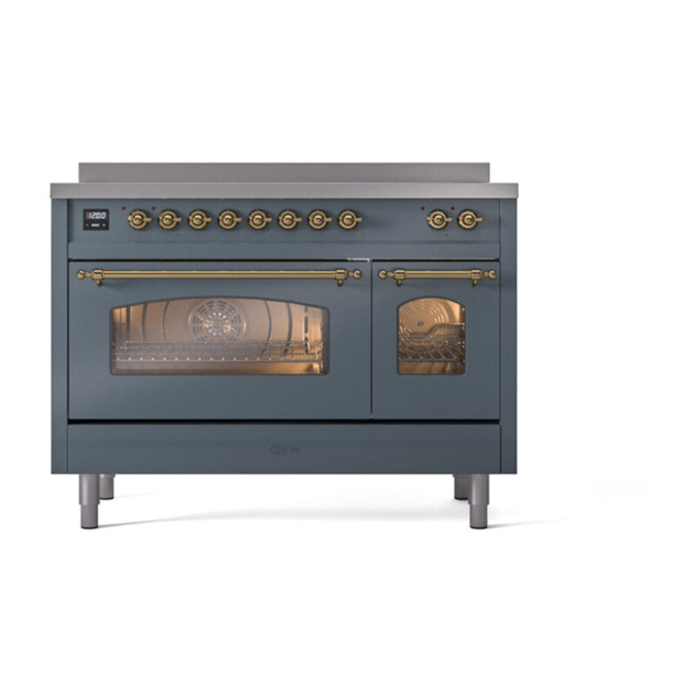 ILVE_UPI486NMPBGG_Nostalgie_II_48"_Dual_Fuel_Range_front_view