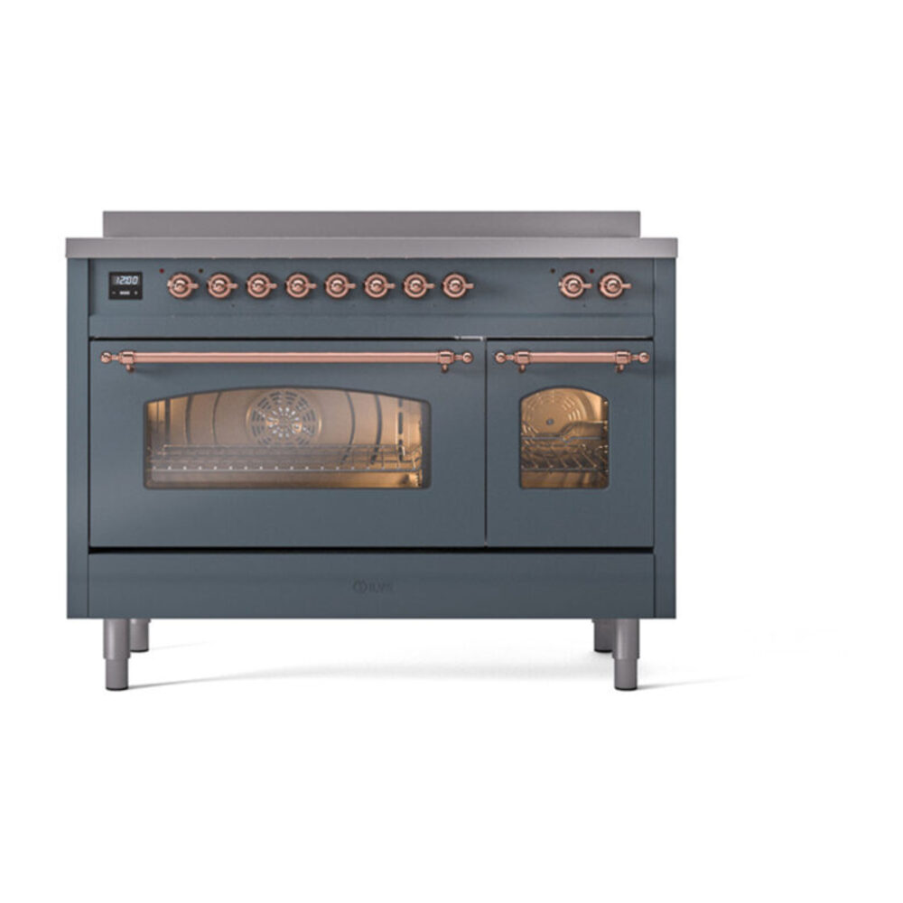 ILVE_UPI486NMPBGP_Nostalgie_II_48"_Dual_Fuel_Range_front_view