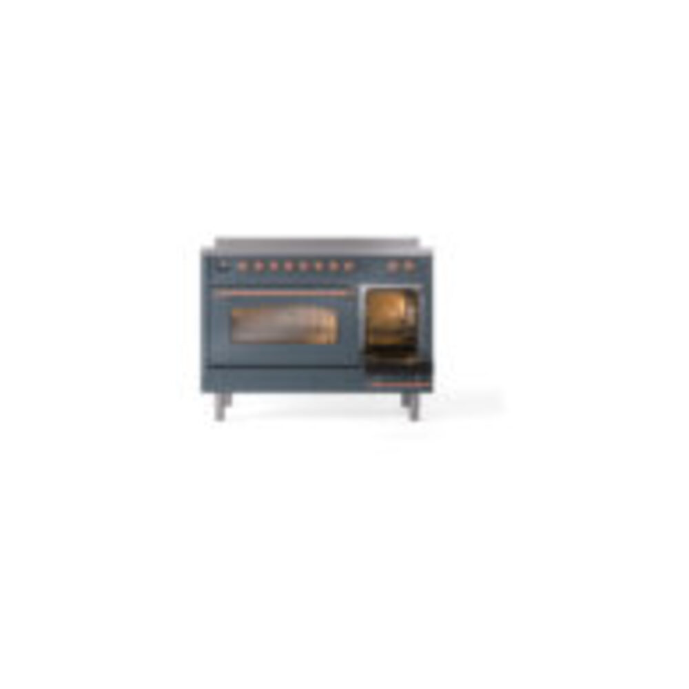 ILVE_UPI486NMPBGP_Nostalgie_II_48"_Dual_Fuel_Range_side_oven_door_opened