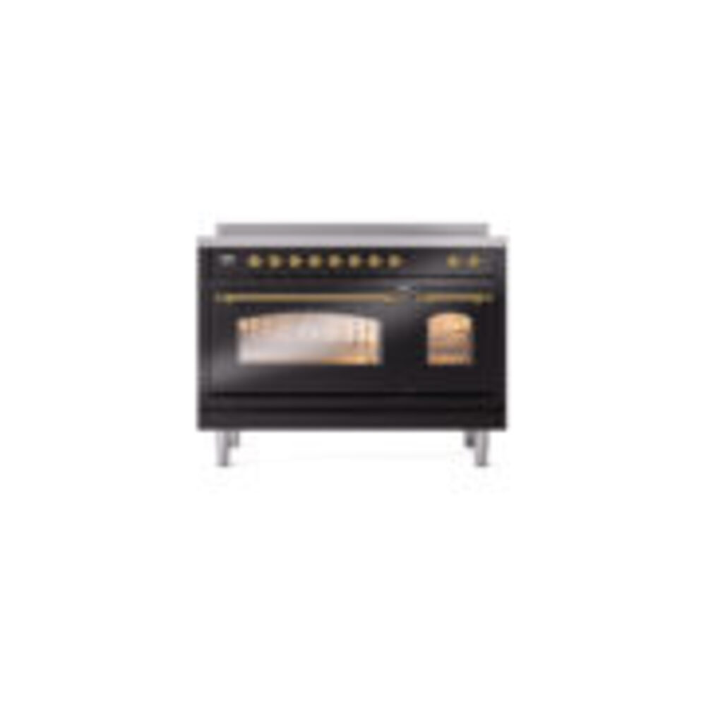 ILVE_UPI486NMPBKG_Nostalgie_II_48"_Dual_Fuel_Range_front_view