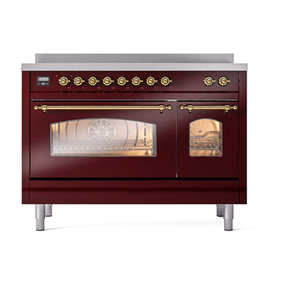 ILVE_UPI486NMPBUG_Nostalgie_II_48"_Dual_Fuel_Range_front_view