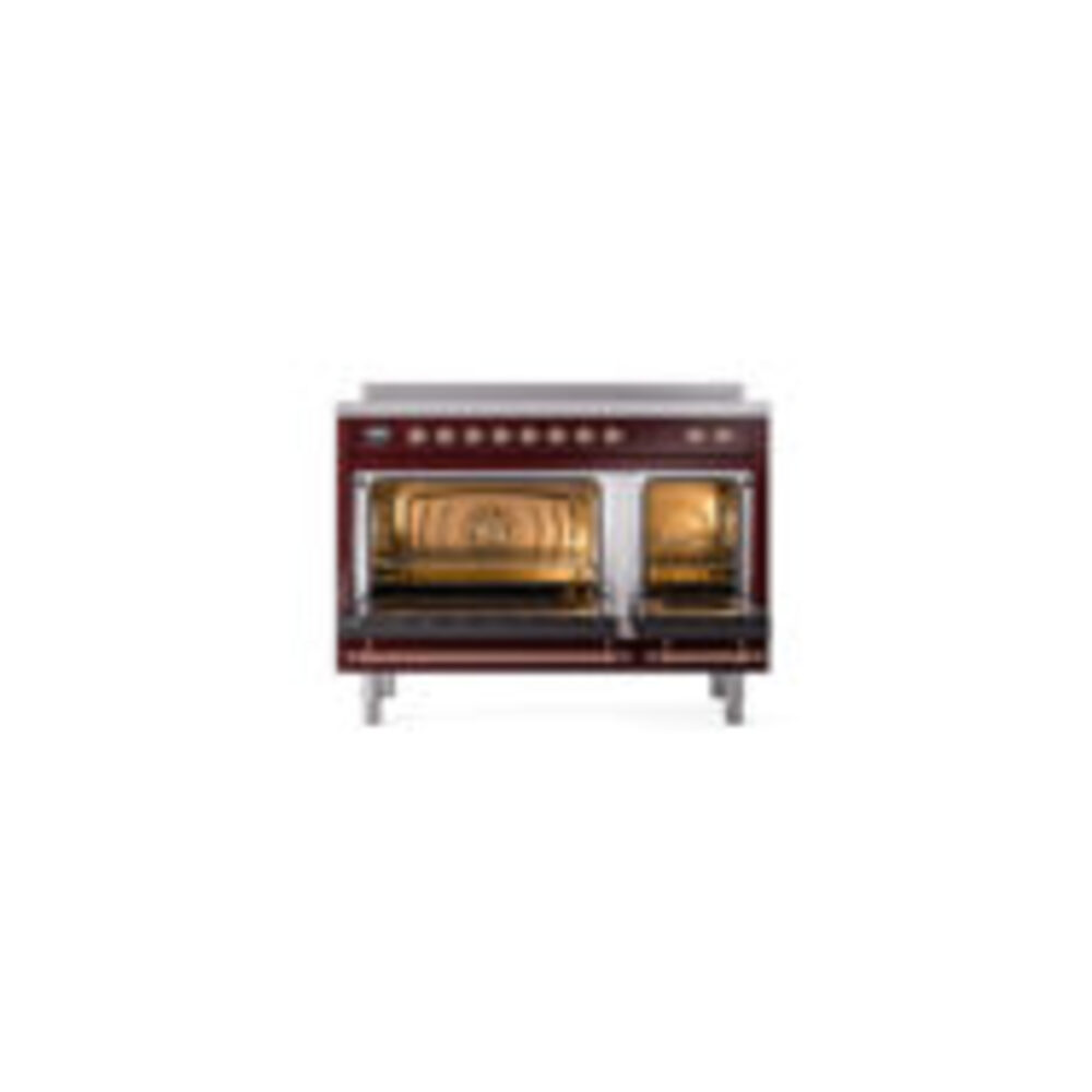 ILVE_UPI486NMPBUP_Nostalgie_II_48"_Dual_Fuel_Range_oven_door_opened