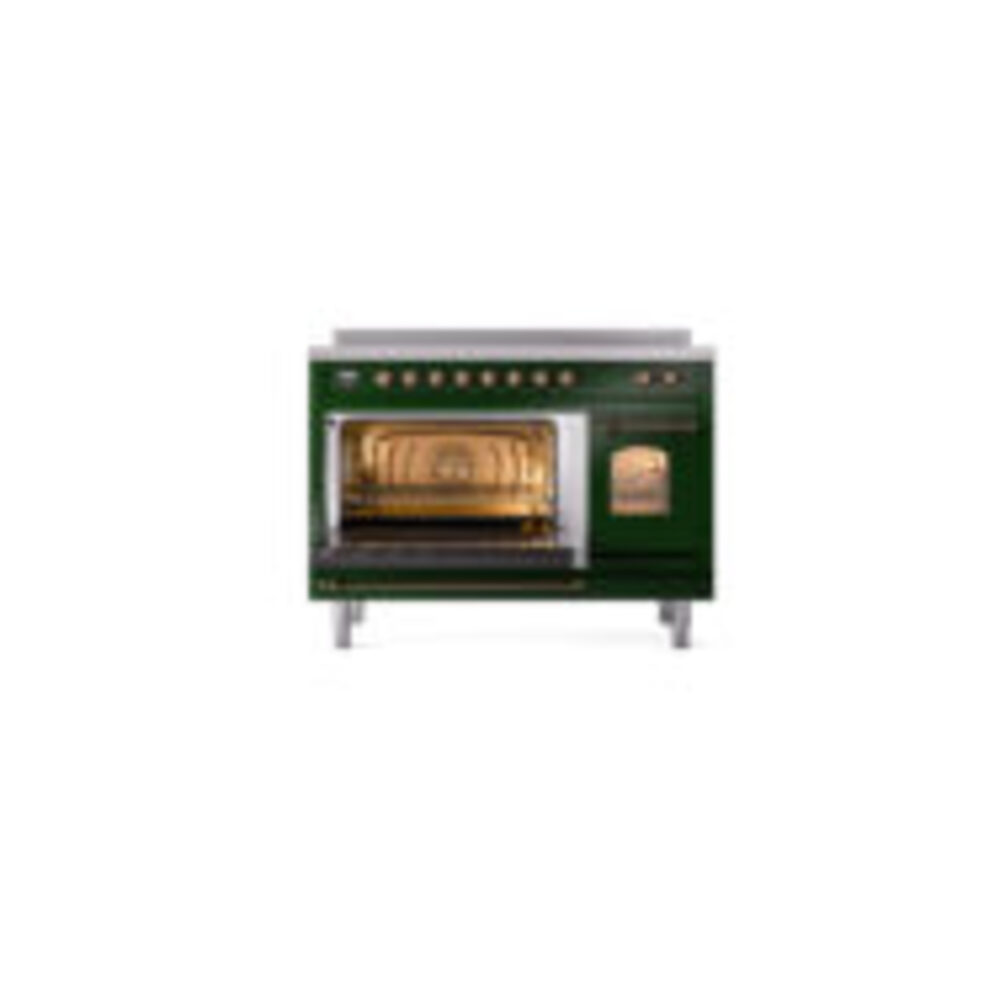 ILVE_UPI486NMPEGB_Nostalgie_II_48"_Dual_Fuel_Range_main_oven_door_opened