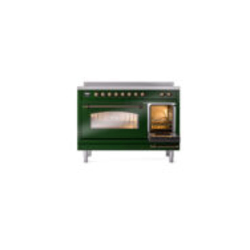 ILVE_UPI486NMPEGB_Nostalgie_II_48"_Dual_Fuel_Range_side_oven_door_opened