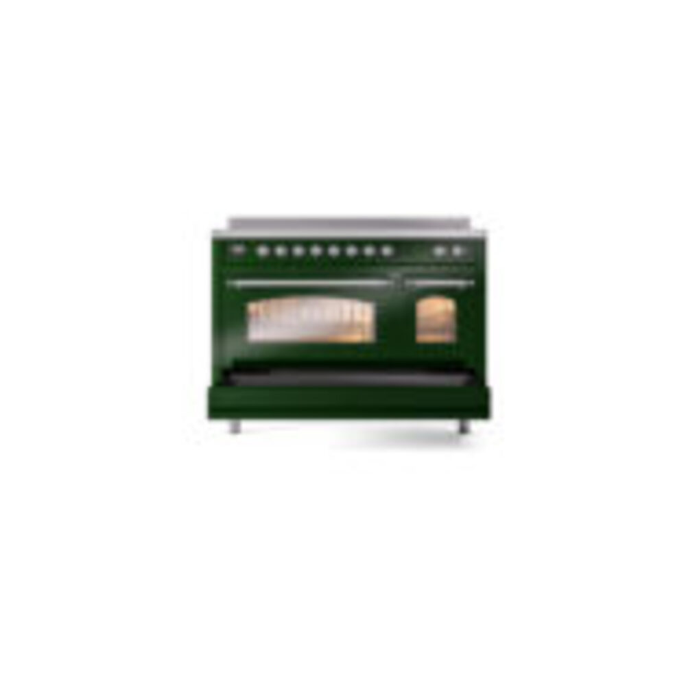 ILVE_UPI486NMPEGC_Nostalgie_II_48"_Dual_Fuel_Range_drawer_opened