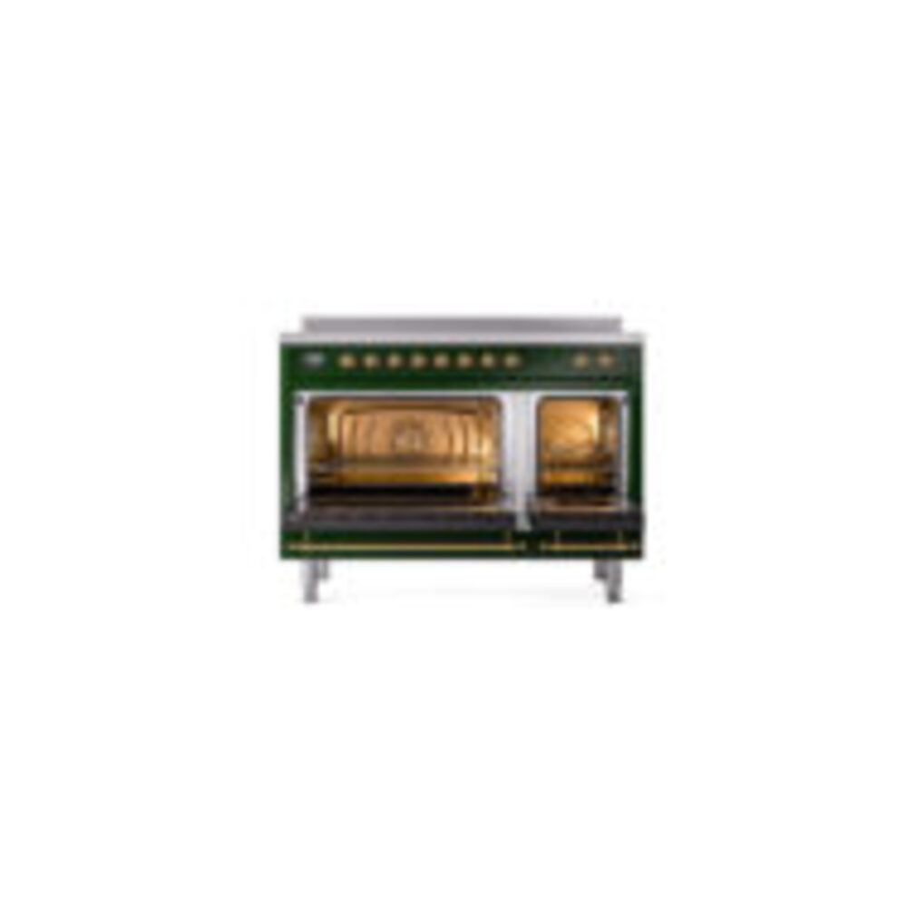 ILVE_UPI486NMPEGG_Nostalgie_II_48"_Dual_Fuel_Range_oven_door_opened