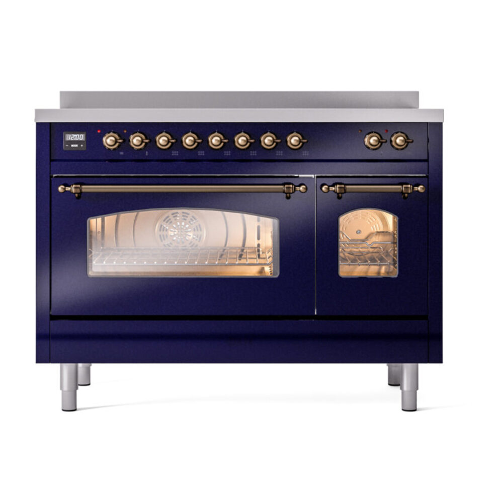 ILVE_UPI486NMPMBB_Nostalgie_II_48"_Dual_Fuel_Range_front_view