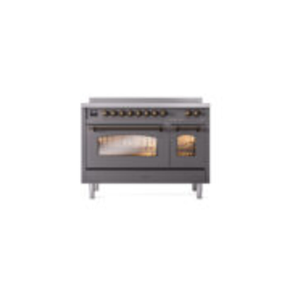 ILVE_UPI486NMPMGB_Nostalgie_II_48"_Dual_Fuel_Range_front_view