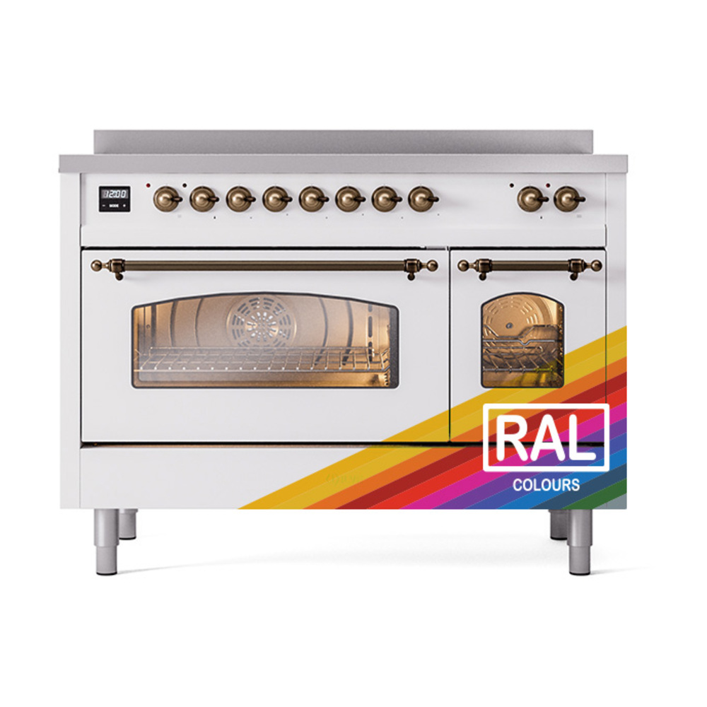 ILVE_UPI486NMPRAB_Nostalgie_II_48"_Dual_Fuel_Range_front_view