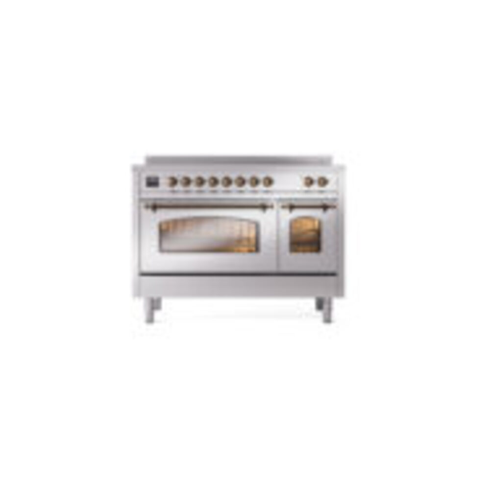 ILVE_UPI486NMPSSB_Nostalgie_II_48"_Dual_Fuel_Range_front_view