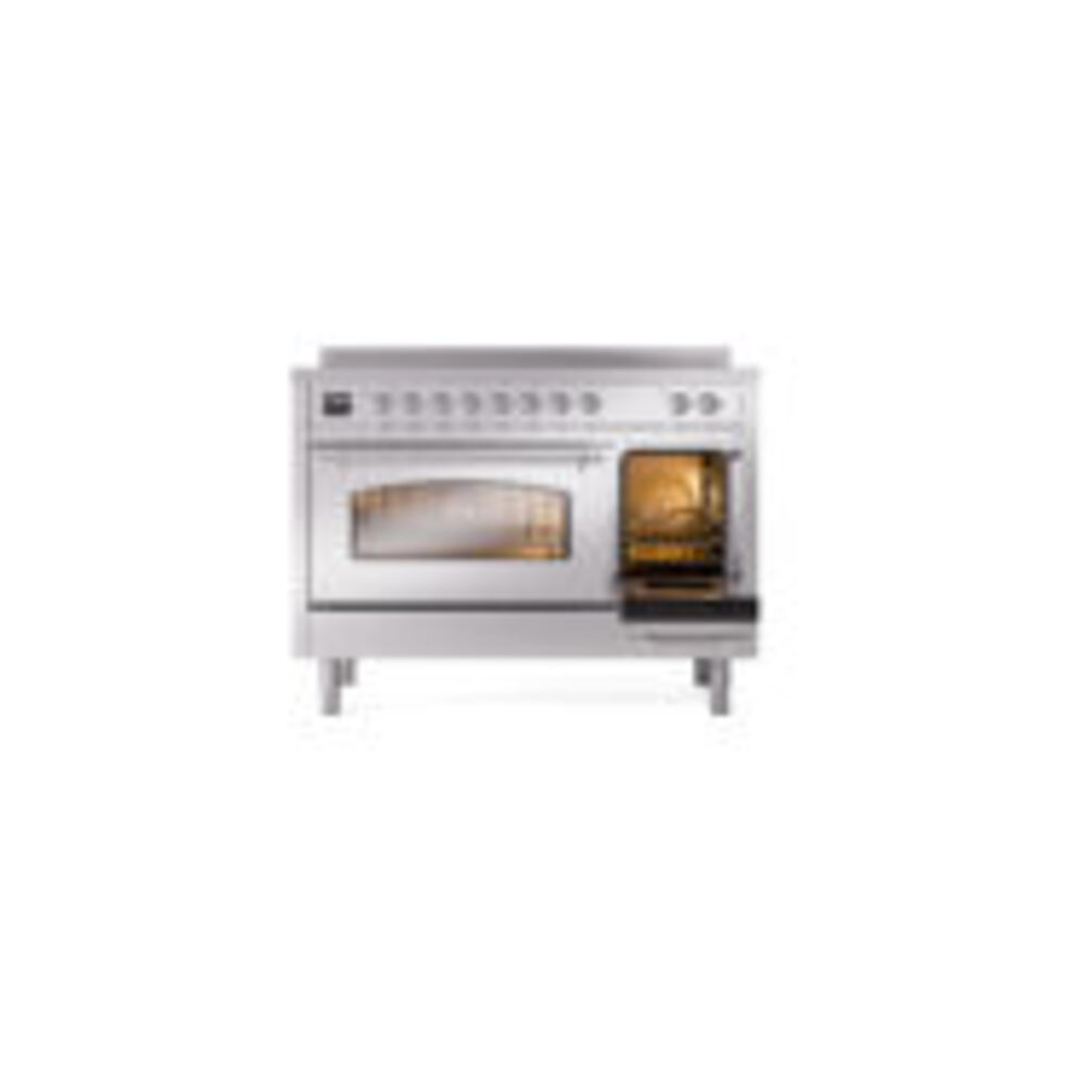 ILVE_UPI486NMPSSC_Nostalgie_II_48"_Dual_Fuel_Range_side_oven_door_opened