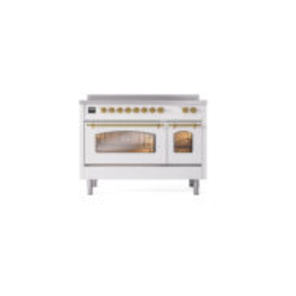 ILVE_UPI486NMPWHG_Nostalgie_II_48"_Dual_Fuel_Range_front_view